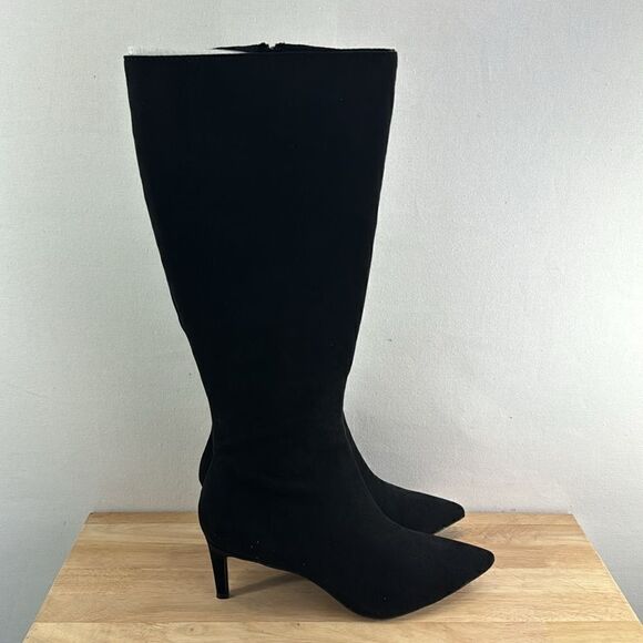 Alfani Linna Knee High Heeled Boots- Black MC- Size 9 M- NIB - Picture 2 of 8